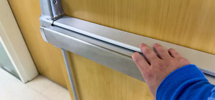 Installing a Push Bar on a Door Glen Cove